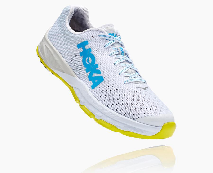 Hoka Evo Carbon Rocket - Men's Running Shoes - White - UK 691GOWSFD